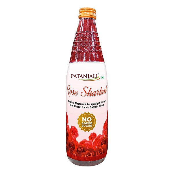 Patanjali Sugar Free Rose Sharbat-750 ml