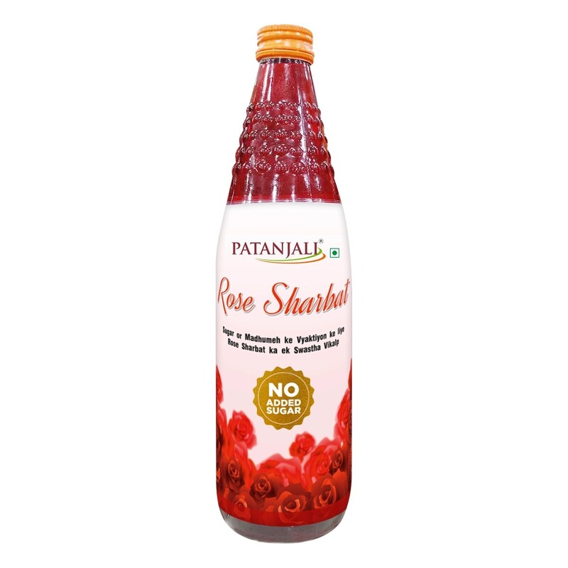 Patanjali Sugar Free Rose Sharbat-750 ml