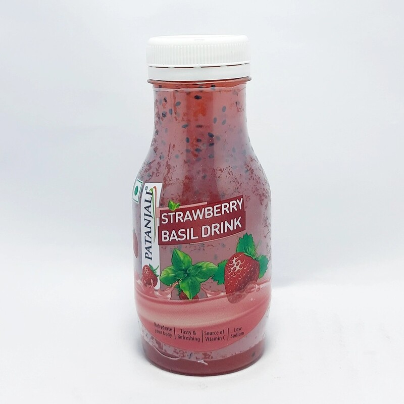 Patanjali Strawberry Basil Drink-200 ml