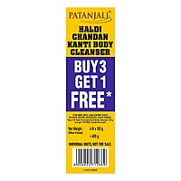 Patanjali Haldi Chandan Kanti Body Cleanser  150 G x 4 N-600 g