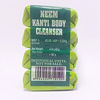 Patanjali Neem Kanti Body Cleanser - Pack of 4-180 g