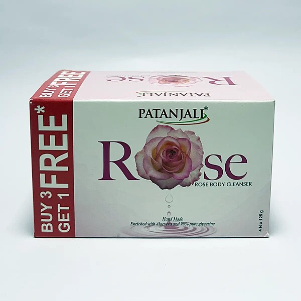 Patanjali Rose Body Cleanser 125g B3G1 Free-375 g