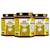 Patanjali Collagen Prash - Advanced Anti Ageing Formula for Men and Women - 400g (pack of 3)-1200 g