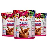 Patanjali Nutrela Women Superfood - Chocolate Flavor - 400g (pack of 3)-1200 g