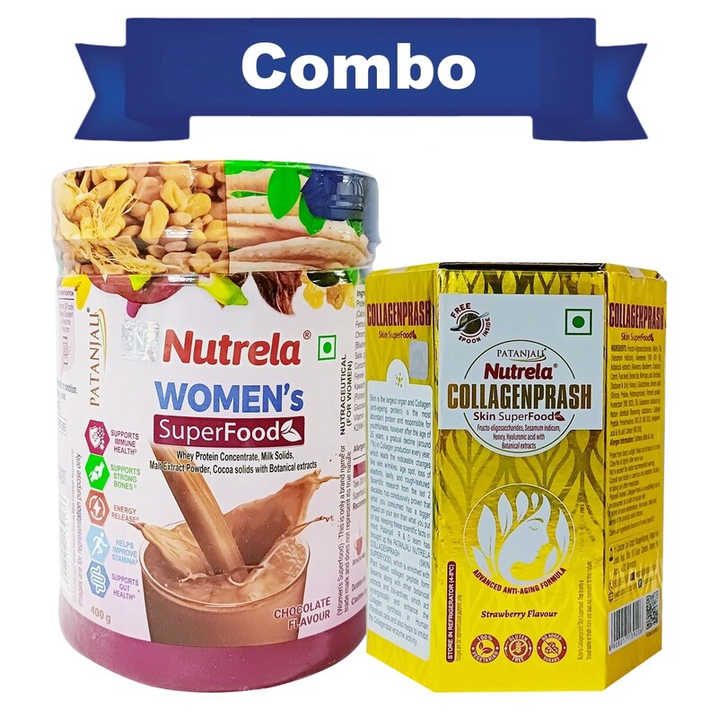 Combo Pat. Nutrela Women Superfood + Collagenprash (400G+400G)-800 g