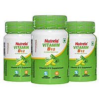 Patanjali Nutrela Vitamin B12 - 30 Veg Capsules (pack of 3)-31.5 g