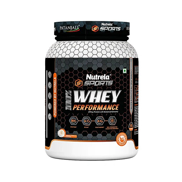 Patanjali Nutrela Sports Whey Performance (French vanilla)-1 kg