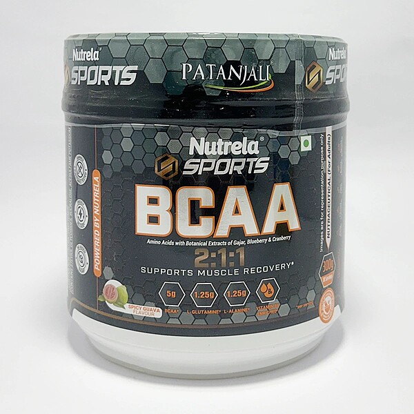 Patanjali Nutrela Sports BCAA Powder Spicy (Guava Flavour)-300 g