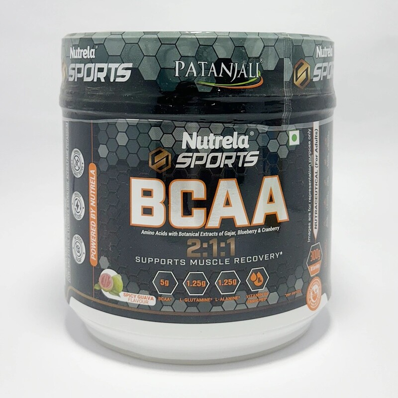 Patanjali Nutrela Sports BCAA Powder Spicy (Guava Flavour)-300 g