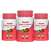 Patanjali Nutrela Iron Complex Natural Capsule (pack of 3)-31.5 g