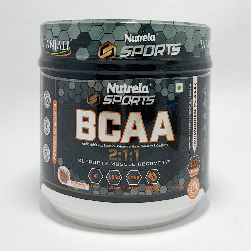 Patanjali Nutrela Sports BCAA Powder (Watermelon Flavour)-300 g