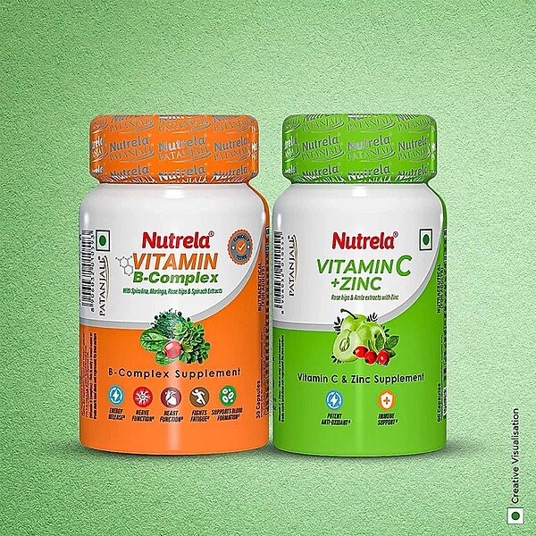 Combo Pat. Nutrela Vitamin C & Zinc + B-Complex (60N+30N)-60 g