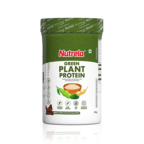 Patanjali Nutrela Green Plant Protein Chocolate Flavour-500 g