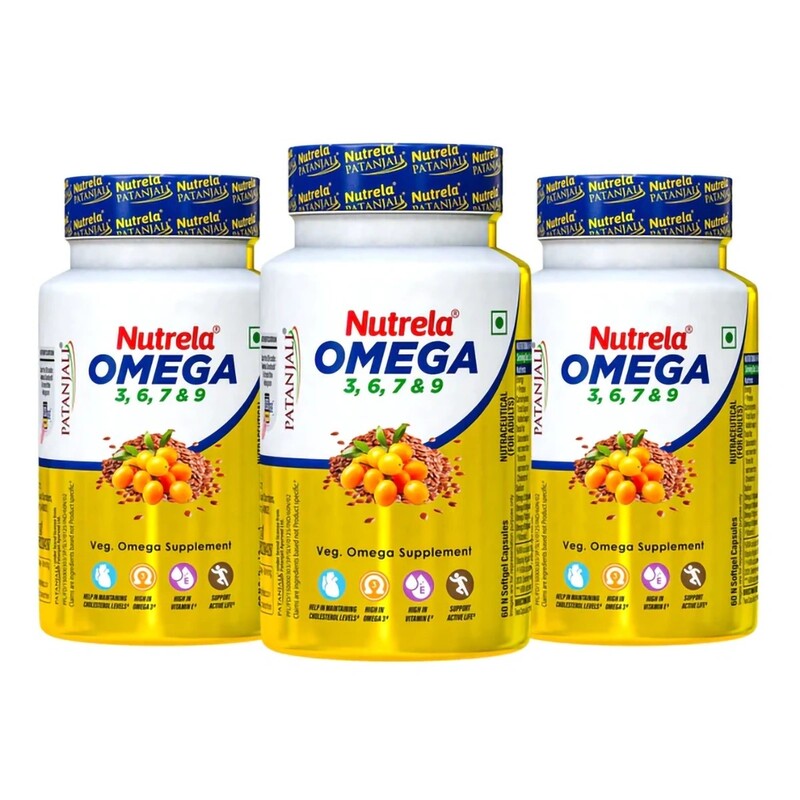 Patanjali Nutrela Organic Omega 3 6 7 & 9 (pack of 3)-135 g