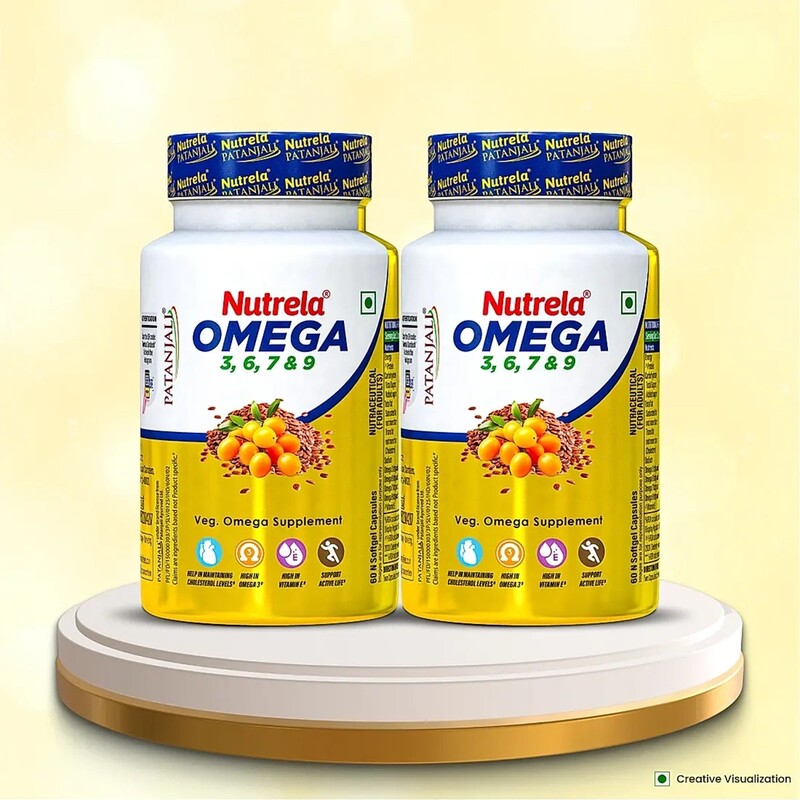 Patanjali Nutrela Organic Omega 3 6 7 & 9 (pack of 2)-90 g