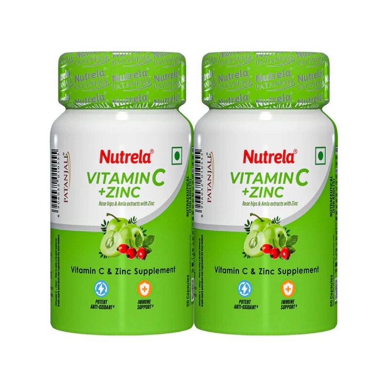 Combo Patanjali Nutrela Vitamin C + Zinc- (Pack Of 2)-78 g