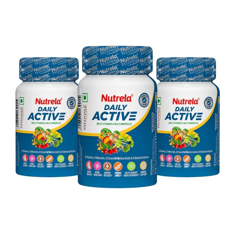 Patanjali Nutrela Daily Active Capsule (pack of 3)-67.5 g