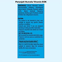 Combo Patanjali Nutrela Vitamin D2K + B12 (60N+30)-18.5 g