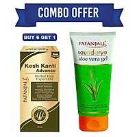 Combo - Keshkanti Advance Herbal Hair Expert Oil-30ml (B6 G1) Aloe vera gel 150ml-330 ml