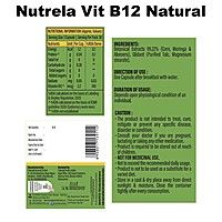 Combo-Nutrela Collagenprash (400G) + Nutrela B12 Capsule (30N)  +  B-Complex (30N)-432 g