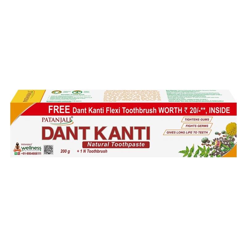 Dant Kanti Natural Toothpaste (200g) + Brush20/-200 g