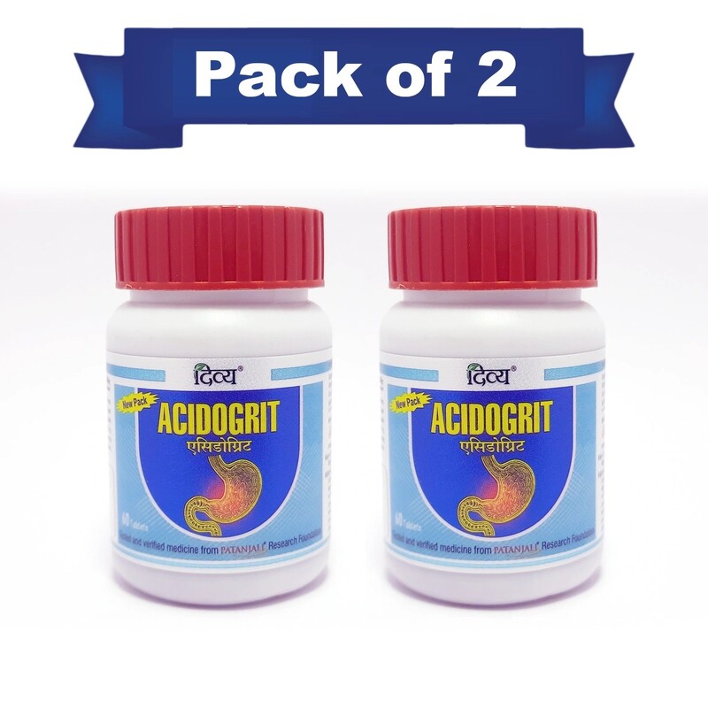 Combo Divya Acidogrit 60 N (600 Mg) (Pack of 2)-74 g