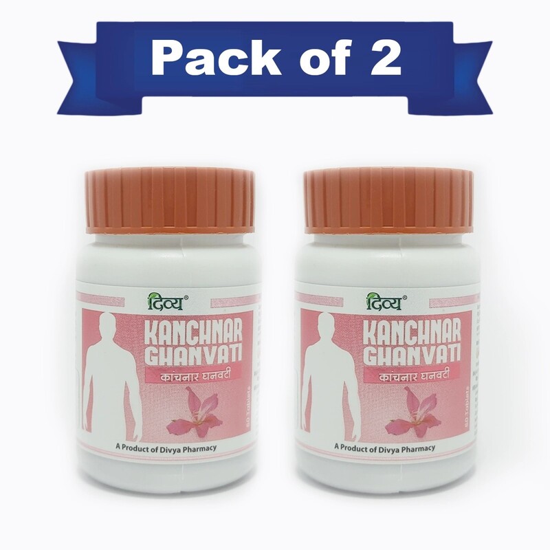 Combo Divya Kanchnar Ghanvati 60 N (Pack of 2)-70 g