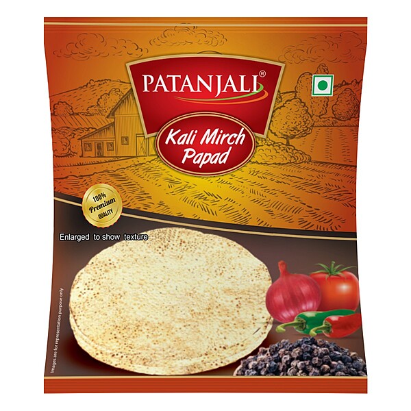 Patanjali Kali Mirch Papad-200Â g