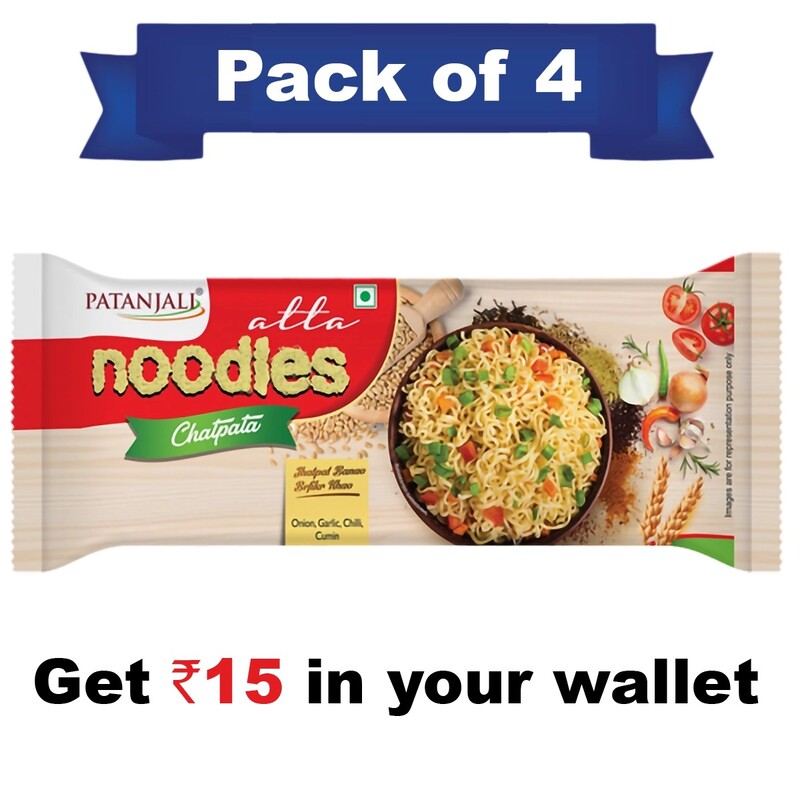 Pack of 4- Atta Noodles Chatpata 240 g- Rs 15 Off-960Â g