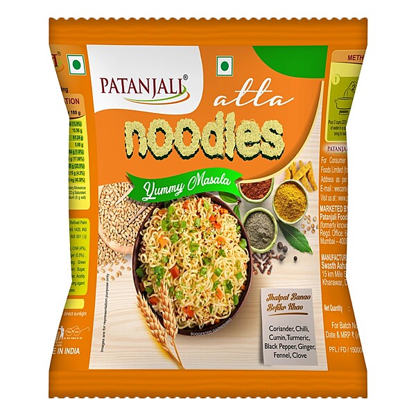 Patanjali Atta Noodles Yummy Masala-60Â g