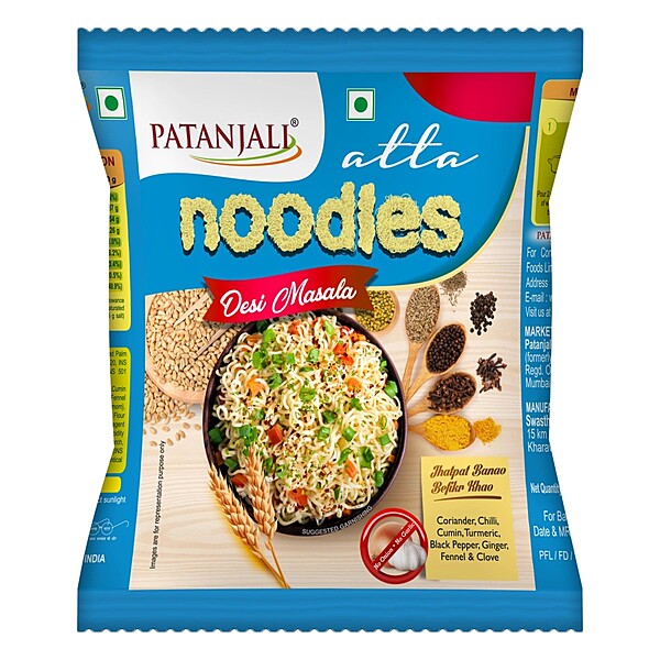 Patanjali Atta Noodles Desi Masala-60Â g