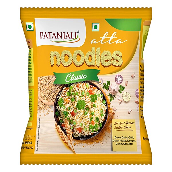 Patanjali Atta Noodles Classic-60Â g