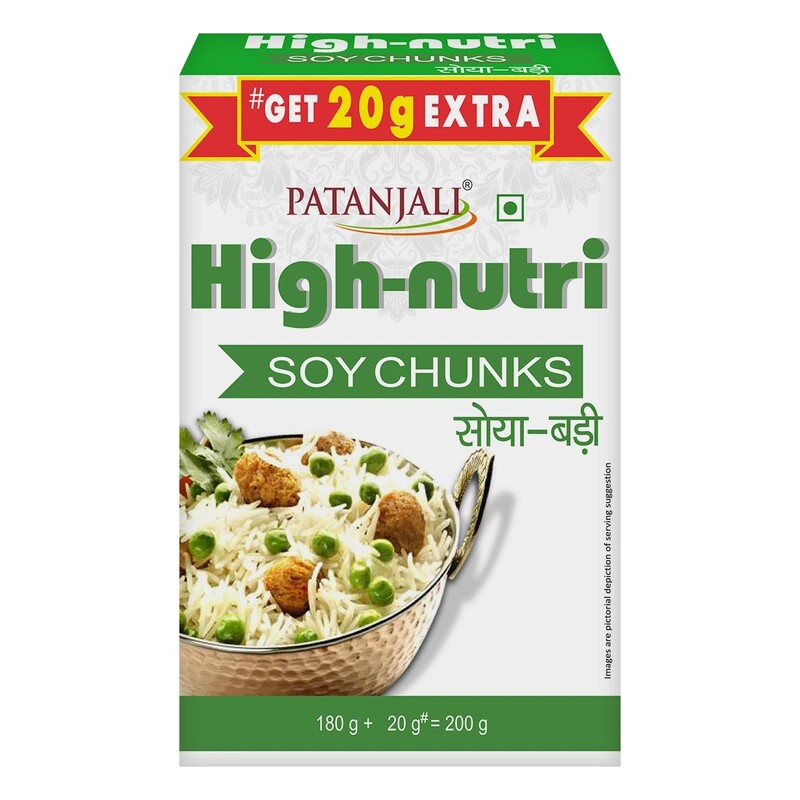 Patanjali Soya Nutri Chunks 180 + 20 G-200Â g