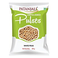 Patanjali Unpolished White Peas-500Â g