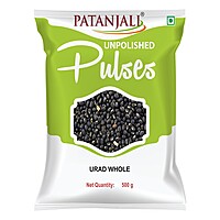 Patanjali Unpolished Urad Whole-500Â g