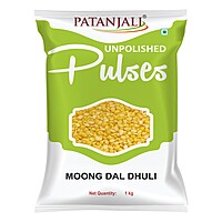 Patanjali Unpolished Moong Dal Dhuli-1Â kg