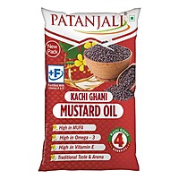 Patanjali Kachi Ghani Mustard Oil (P)-1 ltr