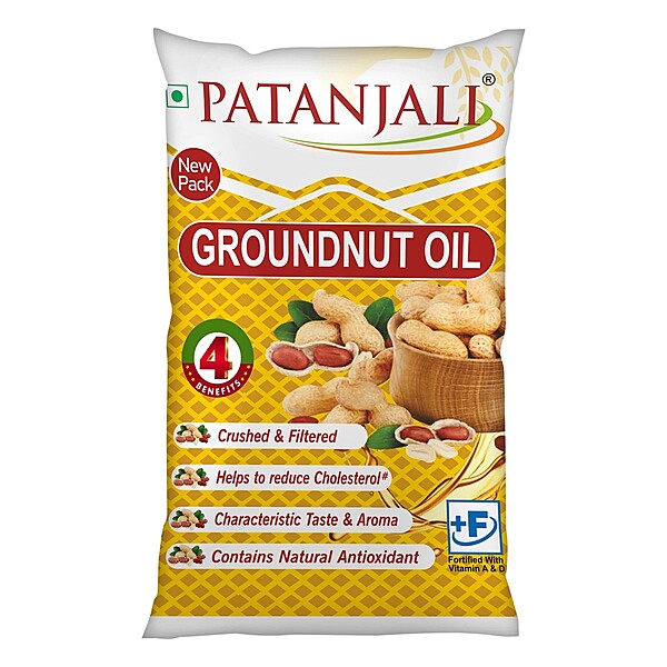 Patanjali Groundnut Oil Pouch-1 ltr