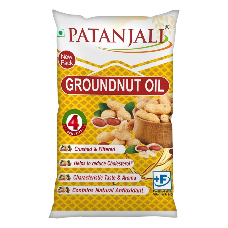 Patanjali Groundnut Oil Pouch-1 ltr