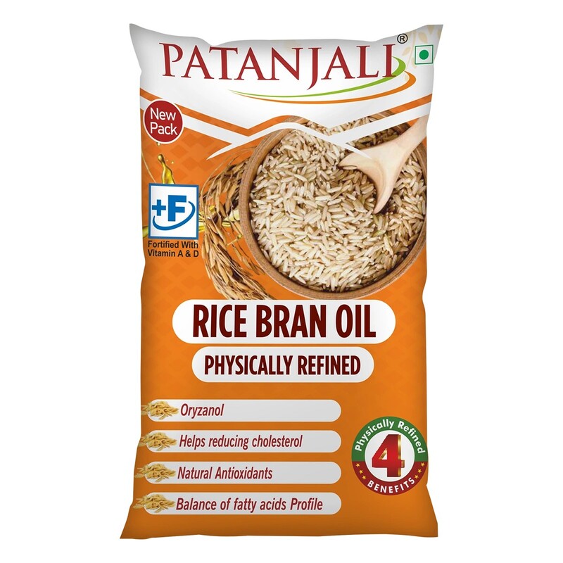 Patanjali Rice Bran Oil (P)-1 ltr