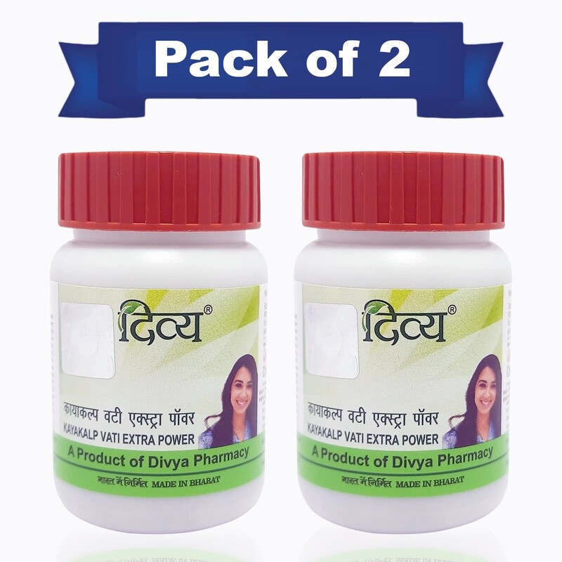 Combo Divya Kayakalp Vati Extra Power 160 Tab (Pack of 2)-80 g