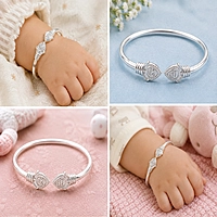 925 Sterling Silver Baby Vel Kada – Traditional Silver Bracelet for Babies