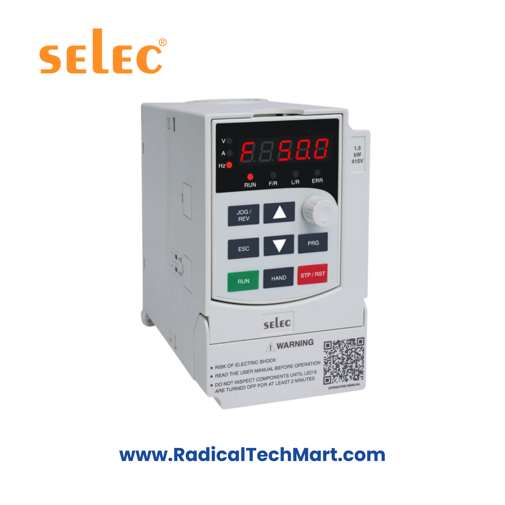 Selec VFD-S-3 Three Phase Variable Frequency Drive Front View