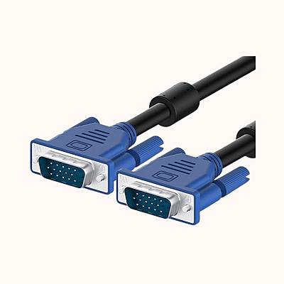 VGA Cable Male to Male 1.5 Meter, Support PC/Monitor/LCD/LED, Plasma, Projector, TFT, Blue VGA Cable Male to Male 1.5 Meter, Support PC/Monitor/LCD/LED, Plasma, Projector, TFT, Blue