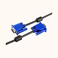 VGA Cable Male to Male 1.5 Meter, Support PC/Monitor/LCD/LED, Plasma, Projector, TFT, Blue