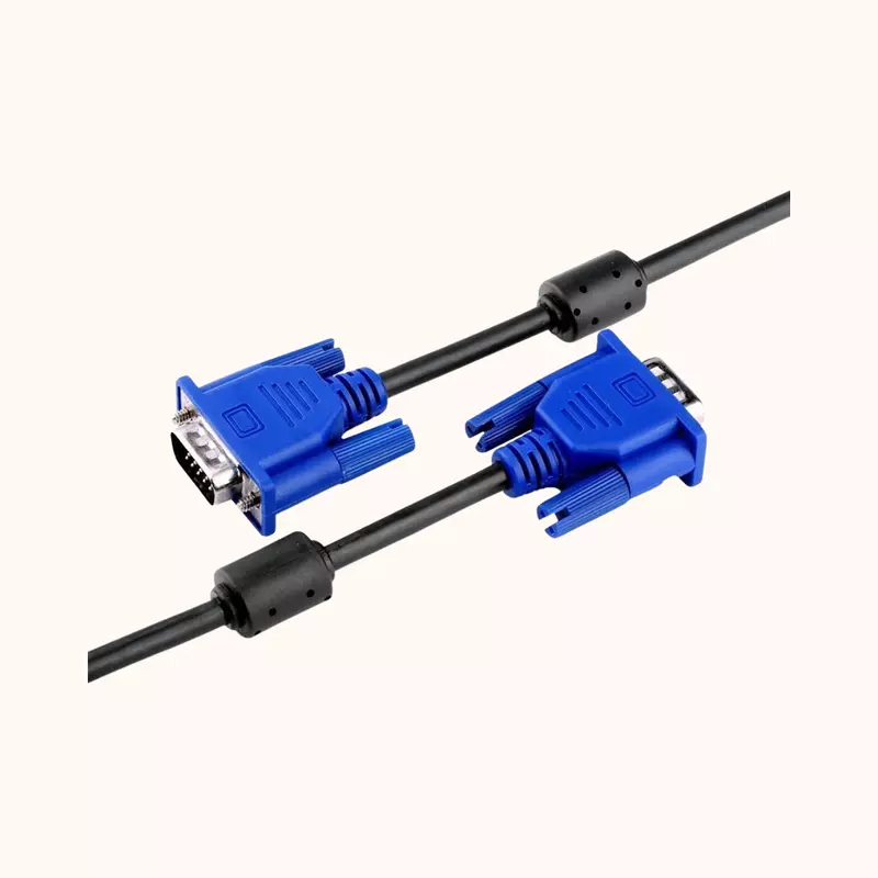 VGA Cable Male to Male 1.5 Meter, Support PC/Monitor/LCD/LED, Plasma, Projector, TFT, Blue