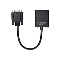 VGA to HDMI Converter with Audio & USB Power, Full HD 1080p Video Adapter for Laptop, PC to HDTV, Monitor, Projector – (VGA Male to HDMI Female)