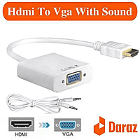 Zigdeal VGA to HDMI Converter Box – Active Adapter  1080p Support  Plug & Play  PC & Laptop