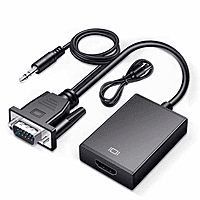 Zigdeal VGA to HDTV Adapter – Active Signal Converter | 1080p Support | Plug & Play | PC & Laptop