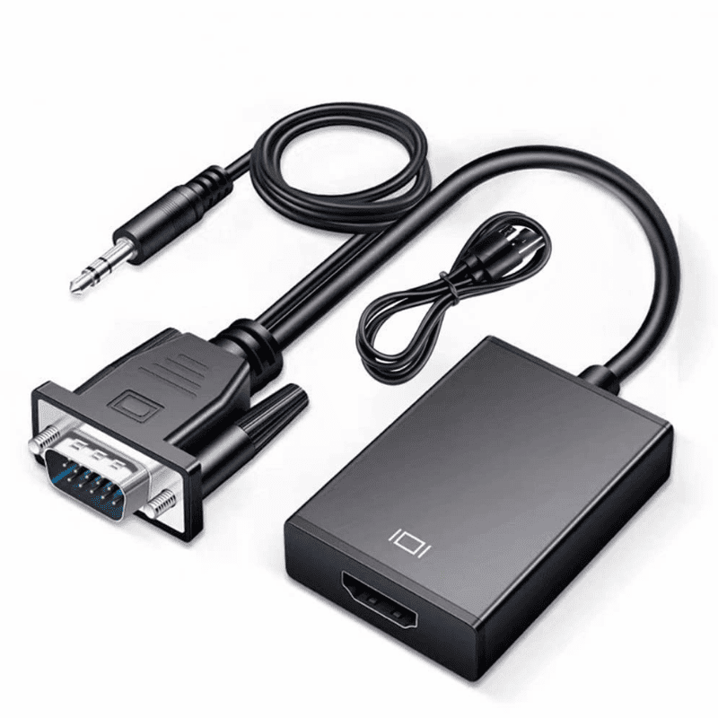 Zigdeal VGA to HDTV Adapter – Active Signal Converter | 1080p Support | Plug & Play | PC & Laptop